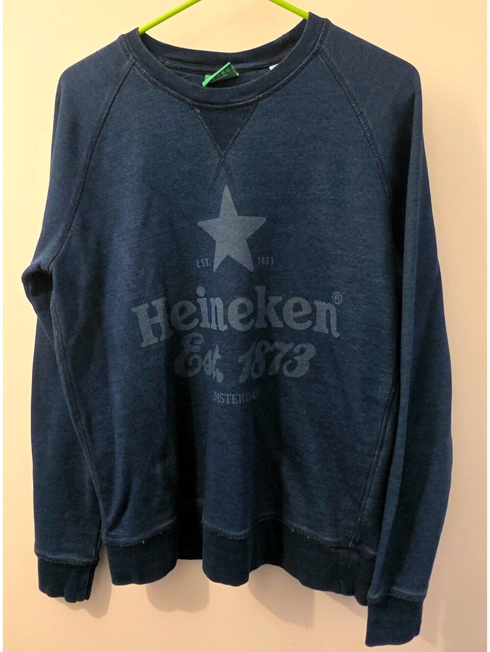 Heineken Est. 1873 Amsterdam Navy Blue Sweatshirt Medium